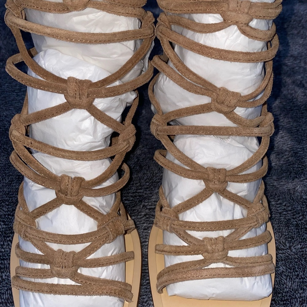 New Rag & Bone Camille Suede Sandals Size 6.5 - Picture 7 of 14